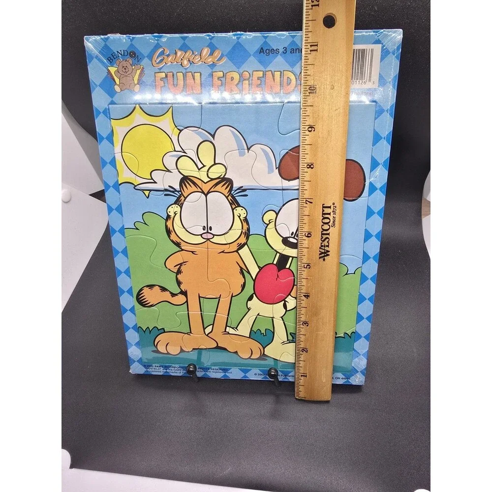 Vintage GARFIELD 2 Bendon Puzzles LET'S PLAY (Sports) FUN FRIENDS (Odie) Sealed